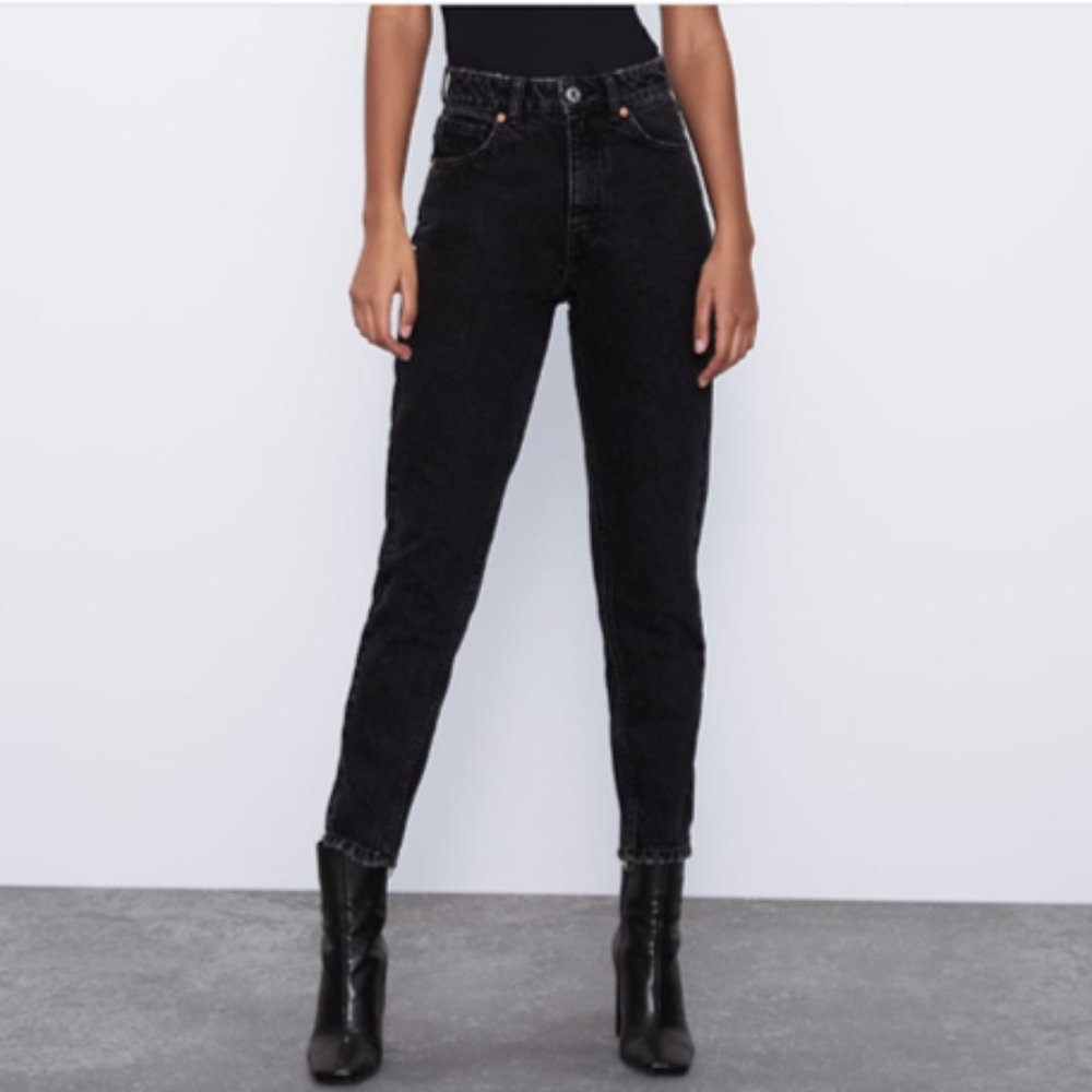 black mom jeans